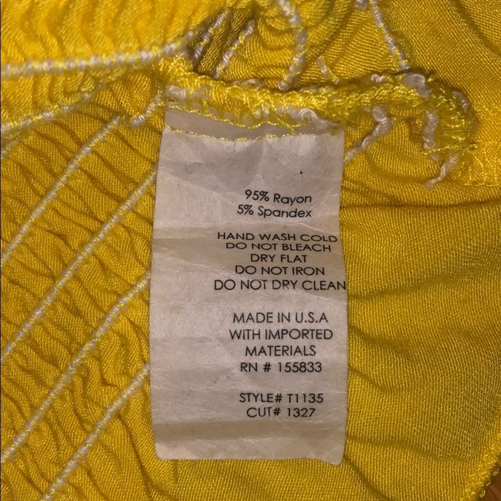Sunshine Yellow Smocked Tube Top - Picture 4 of 4